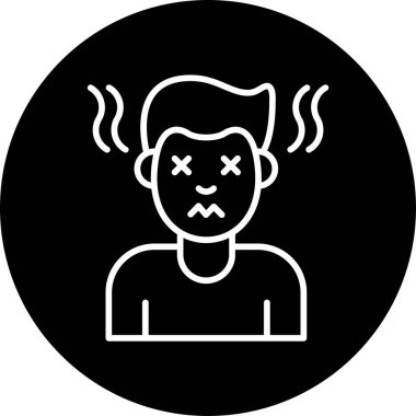 Tükenmiş. Web simgesi basit illüstrasyon