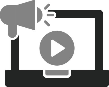 Video pazarlama. basit tasarım vektörü