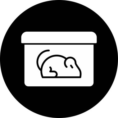 Fare kemirgen simgesinin vektör çizimi  