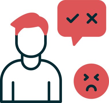 Doğru ya da yanlış ikon. Basit tasarım