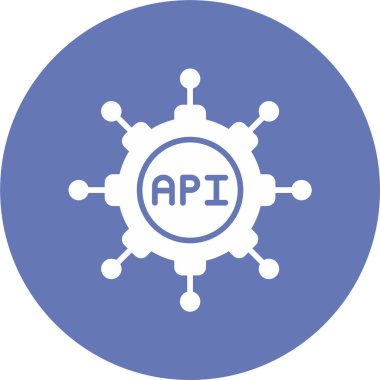 Özet vektör API için bir web arayüzünü temsil eden ana hat biçiminde bir simge.