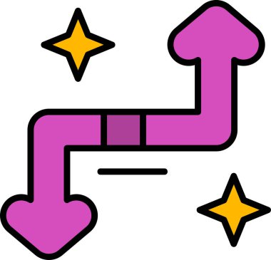 Oklar. Web simgesi basit illüstrasyon