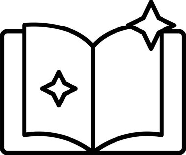 Kitap simgesi çizimi beyaz arkaplanda izole edildi 