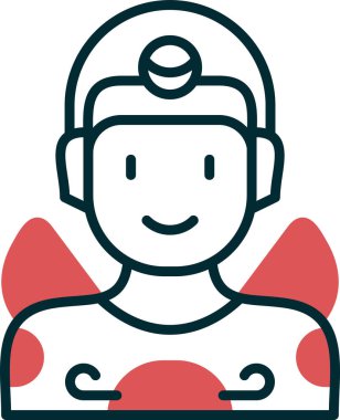 Süper kahraman ağ simgesi, vektör illüstrasyonu