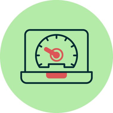 hız dometresi vektör illüstrasyonuName