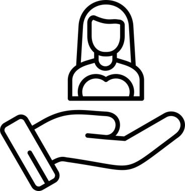 Müşteri Bakımı web simgesi, vektör illüstrasyonu