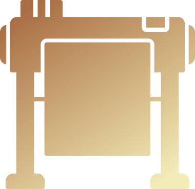 Kesilen belge için elektronik aygıt, basit vektör tasarımı