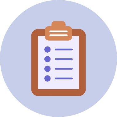 Web uygulamaları için uygun bir kontrol listesi için simge tasarımı.