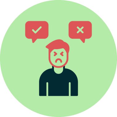 Karar adamı ikonu. Basit tasarım