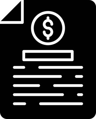 Bill simgesi, vektör illüstrasyonu basit tasarım