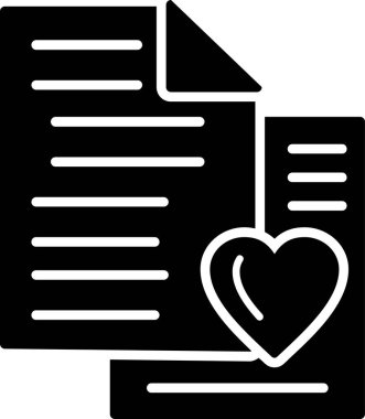 En sevdiği işaret. Web simgesi basit tasarım