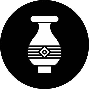 Vazo. Web simgesi basit illüstrasyon