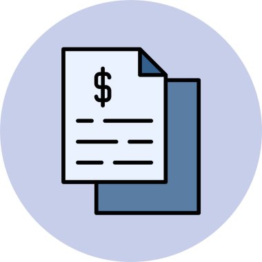 belge simgesi, vektör illüstrasyonu basit tasarım