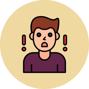 - Sürpriz. Web simgesi basit illüstrasyon