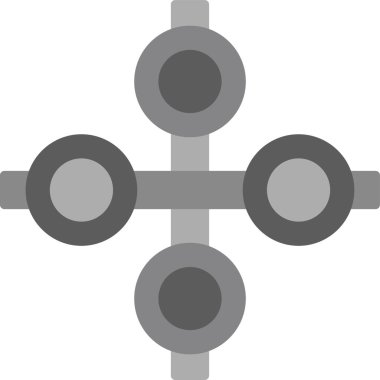 Basit ofset simgesi vektör illüstrasyonu