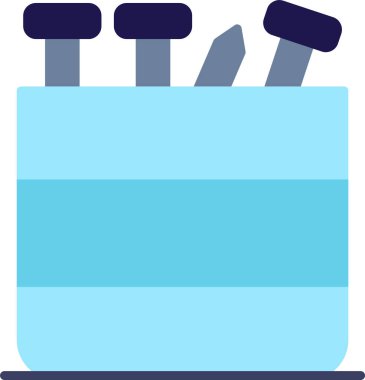 Beyaz Arkaplanda Yapılandırma Çivileri Simgesi İzole Edildi 