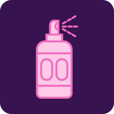 Saç spreyi ikonu vektör illüstrasyonu 