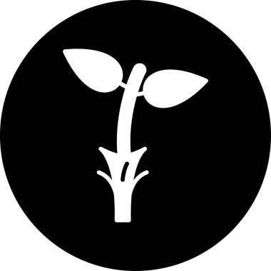 bitki web simgesi basit illüstrasyon