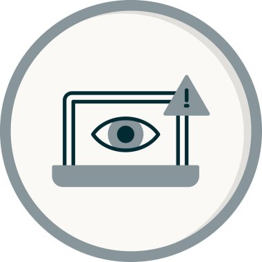 Casus mu? Web simgesi basit illüstrasyon