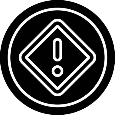 Dikkat, ünlem işareti simgesi, vektör tasarımı