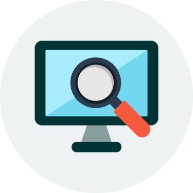 Doğrulama düz tasarım ikonu vektörü