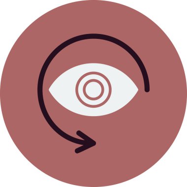 Deja Vu. Web simgesi basit tasarım