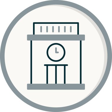 Kapı. Web simgesi basit illüstrasyon