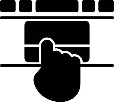 Touchpad simge vektör illüstrasyon tasarımı ile el