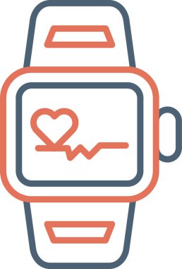 smartwatch simgesi, vektör illüstrasyonu basit tasarım