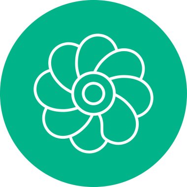 Oleander çiçeği. Web simgesi basit illüstrasyon 