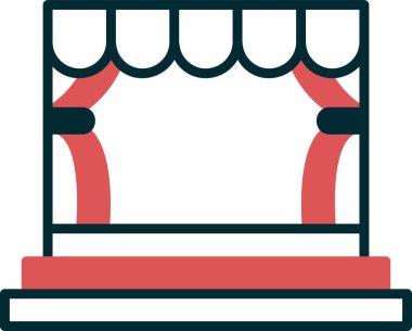 sahne web simge vektör çizim