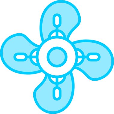 Çiçek simgesinin vektör illüstrasyonu