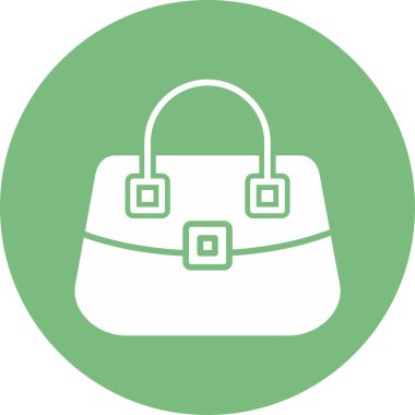 el çantası simgesi vektör illüstrasyonu 