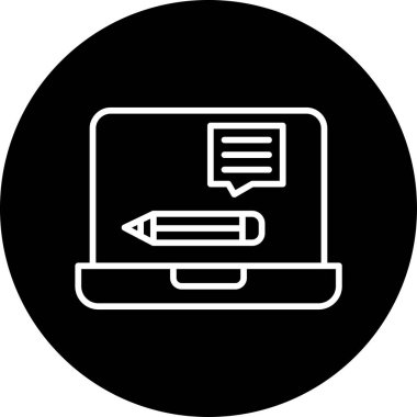 Geri besleme modern simgesinin vektör illüstrasyonu