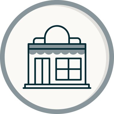 dükkan simgesi vektör illüstrasyonu