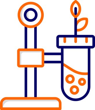 Basit Biyoloji simgesinin vektör çizimi,