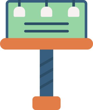 reklam panosu simgesi, vektör illüstrasyonu basit tasarım