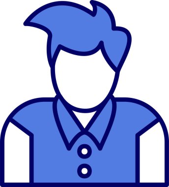 Profesör Avatar simgesi, vektör illüstrasyonu 