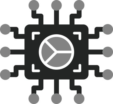 Teknoloji. Web simgesi basit illüstrasyon