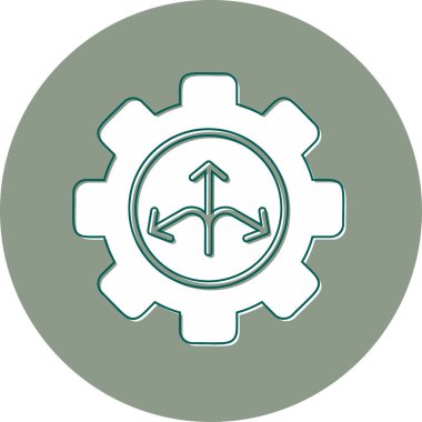 Esnek. Web simgesi basit illüstrasyon