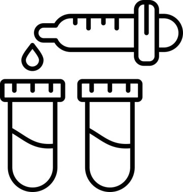 Pipette web simgesi vektör çizimi