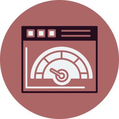 hız dometresi vektör illüstrasyonuName