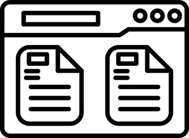 Dosya Kaşifi. Web simgesi basit illüstrasyon 