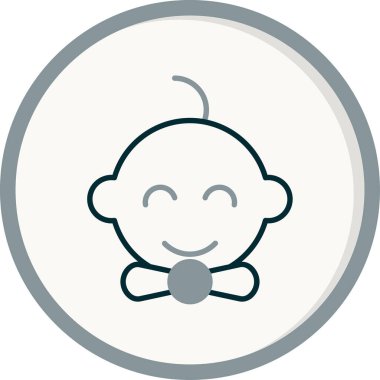 Bebeğim. Web simgesi basit tasarım 