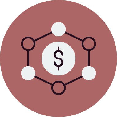 Engelleme zinciri. Web simgesi basit tasarım