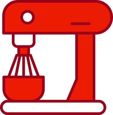 elektrik karıştırıcı simgesi, vektör illüstrasyonu