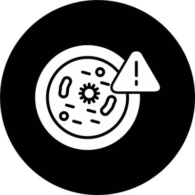 Bakteri. Web simgesi basit illüstrasyon