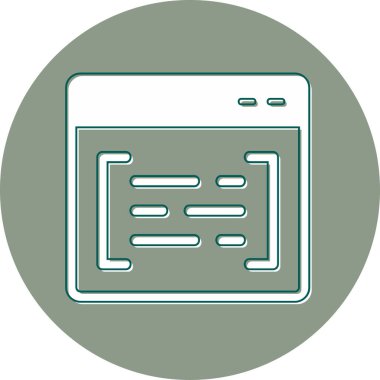 Ara. Web simgesi basit illüstrasyon 