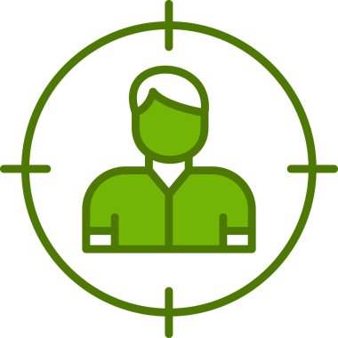 Hedef Seyirci, kullanıcı vektör vektör çizimi 