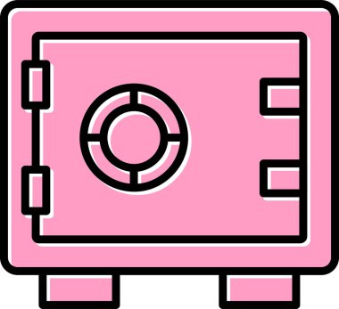 güvenli simge vektör illüstrasyonu 